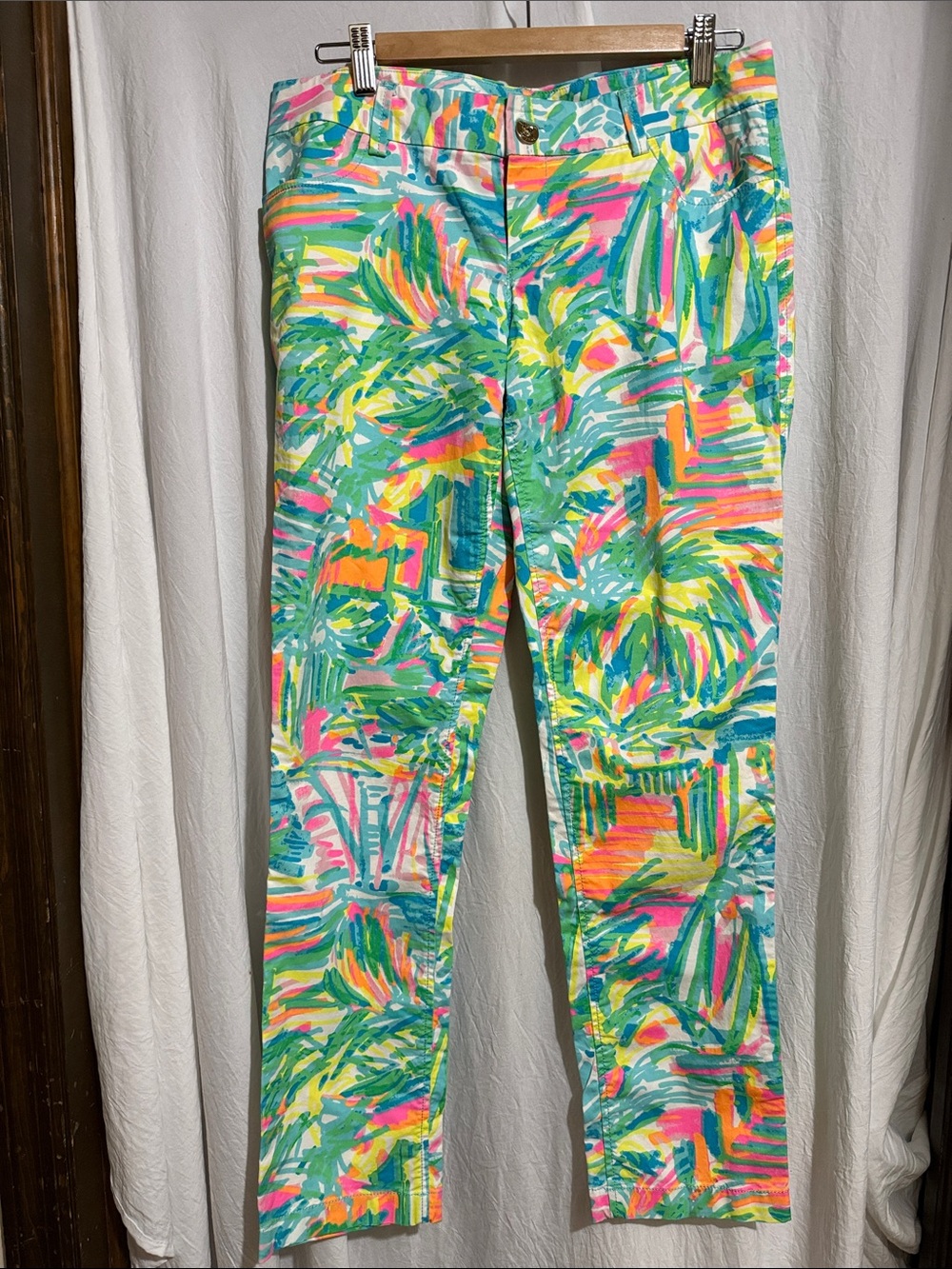 Lily Pulitzer women's size 8 slim pants inseam 29"